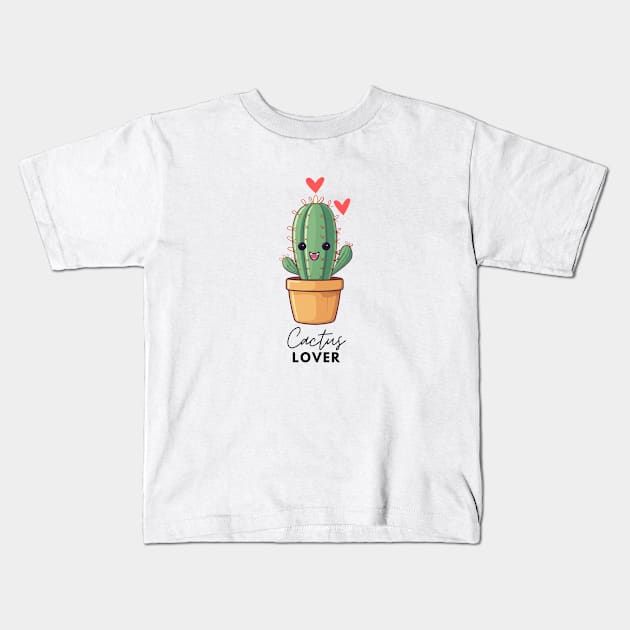 Cactus Lover's Kids T-Shirt by Sparkle Co